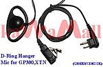 5X GP3ERMCDHOOK D Ring Ear Hanger Mic for Motorola GP300 XTN P110 CP200