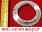 1X NTECM42C Lens Adapter for M42 lens to Canon EOS Body