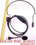 1X MIDLDHSWIRE Wire Headset Ear Mic for Midland LXT GXT GMRS FRS Radio