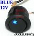 1X RKRBLUDOT Blue Dot 12V Rocker Switch 