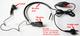 1X ICOMHDPTY Regular Throat Mic with Straight Y-Plug for ALINCO + STANDARD + ICOM + ADI + PRYME + MICROTALK + MAXON series radios