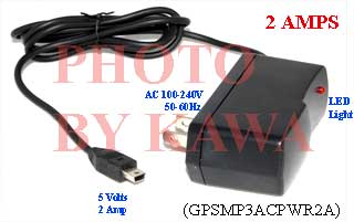 5x GPSMP3ACPWR2A TWO AMP (2A) AC power Charger Adapter for Garmin Nuvi 200 250 260 270