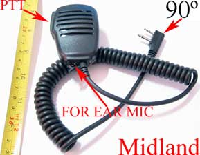 1X MDRESP90D Mini Speaker with F plug for Midland AVP1 radio