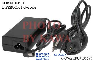 20x POWERFUJTS16V Fujitsu Lifebook Power Supply AC Adapter 16v 3.75A