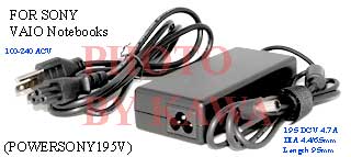 5x POWERSONY195V Laptop AC Adapter for Sony VAIO VGP-AC19V10 VGP-AC19V11