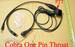 20X CBTR1PNA Cobra Radio 1 pin Coil Tube Throat Mic