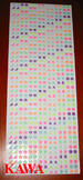 5X GSSNIT28 TWO THOUSAND EIGHT HUNDRED (2800) Colored STARS STICKERS