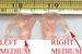 1X KJSHELBMD Medium Left & Right Ear Lobe for Coil tube