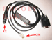 1X MXP21 2-in-1 Program cable for Motorola GP328 Plus, EX500 GM300