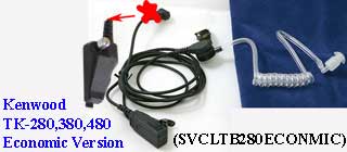 20x SVCLTB280ECONMIC ECON Ear Acoustic tube Mic Kenwood TK-280 TK-2140 TK380