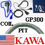 5X GP300ERCOILECON Coil PTT Ear Mic for GP300