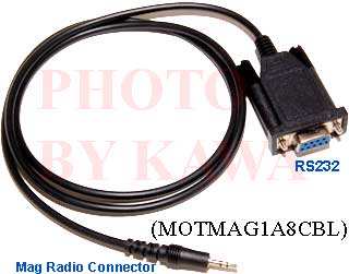1x MOTMAG1A8CBL Radio Programming Cable for Motorola MAG ONE A8 BPR40