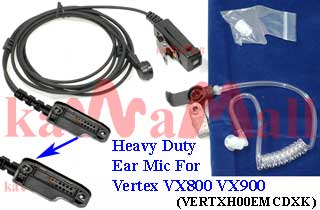 20X VERTXH00EMCDXK Heavy Duty Surveillance Acoustic Mic for Yaesu Vertex VX-800 VX-900 VX-600 Radio