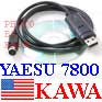 5X YSU7800USB Programming cable for Yaesu FT-7800 