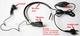 20X ICOMHDPTY Regular Throat Mic with Straight Y-Plug for ALINCO + STANDARD + ICOM + ADI + PRYME + MICROTALK + MAXON series radios