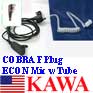 20X ICEARECNF Econ Ear Mic for ICOM radio F Plug
