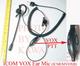 20X ICMEMVOXB VOX Ear Headset Y Mic for ICOM radio