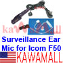 20X ICMF5DG Acoustic Covert Coil Tube Ear Mic for ICOM IC-F50 IC-F60