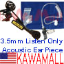 10X 35MMEARP Coil Tube Ear 3.5mm 4 Helmet MP3 & Motorola Radio Speaker