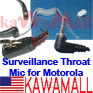 1X 6200HDDG Surveillance THROAT mic for Motorola T6220