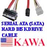 5x SATAPWRCABLE SATA I/II DATA & POWER CABLE ADAPTER COMBO FOR HDD