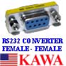 5x PCRS232DB9FF RS232 DB9 Female to Female Gender Changer Adapter F-F