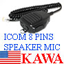 20x ICOMHM8MBL HM152 ICOM Microphone impedence rate~ 600 ohms RJ45