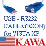 5x RS232USBCBECON USB SERIAL RS232 DB9 CABLE for VISTA XP