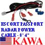 20x RADARPPORTCBL Valentine One Beltronics Escort Passport 6800 7500 S 8500 Direct Hard Wire Cable