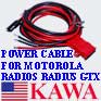 5x GM300PWRCBL POWER CABLE GM300 RADIUS MAXTRAC SPECTRA CDM GTX CM200