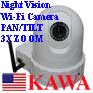 1X CAMWFICOCPL Motion Track Pan/Tilt/Zoom IP WiFi web security Camera with Recording Function