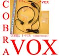 5X COBRTRVOXA Cobra 1 Pin VOX Throat Mic 