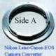 1X NTELAPAA NIKON NIKKOR AF F Lens to Canon EOS Camera Body Adapter