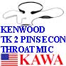 20x KEWOODHDECONDG ECON VOX Throat Mic for Kenwood TK TH 2way Radios Radio