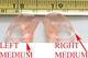 1X KJSHELBMD Medium Left & Right Ear Lobe for Coil tube
