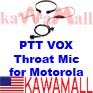 20x GPCHDECONDG ECON Surveillance VOX Throat Mic for Motorola GP300 XTN