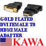 1x HDMIMDVI245F HDMI Male To DVI-I Female 24+5 DVI Adapter Converter