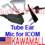 5X ICEARECNF Econ Ear Mic for ICOM radio F Plug