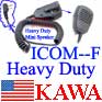 1X ICHNMNSPF Heavy Duty Mini Speaker Mic for Icom F