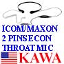 1x ICOMHDDECONGY ECON VOX Surveillance Throat mic Icom Cobra Microtalk Radio
