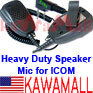 1X ICOMHMGJF High End Speaker Mic for Cobra Microtalk Radio 90 Degree F Plug