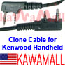 1X KENWDCLCB Cloning Cable for Kenwood TK TH Radio