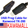 20X KWDTK28CB USB Programming Cable for Kenwood TK-280 380 480 KPG-36