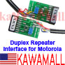 1X MGRCDPA Duplex REPEATER interface cable Motorola GM300 M120 16 PIN PLUG KIT