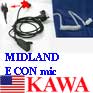 1x MIDLANDECONDG Ear ECON Mic for MIDLAND GXT GXT600 GXT650 GXT635 AVP1