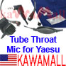1X RYCLTTRTBBB Throat coil tube mic for Vertex Yaesu VX-210 5R Radio