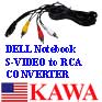 1x S7VDE3RCA 7 PIN S-VIDEO to 3 RCA Cable TV for ACER Dell LAPTOP