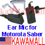 1X SBREARTUB Coil Tube Ear Mic for Motorola Saber & Astro