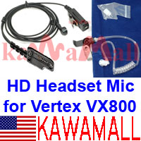 5X VERTXH00EMCDXK Heavy Duty Surveillance Acoustic Mic for Yaesu Vertex VX-800 VX-900 VX-600 Radio