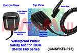 5X ICMSPKF6IP67 Public Safety Waterproof Speaker Mic for ICOM HM138 IC-F50 IC-F60